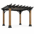 Pergola da Giardino in Legno e Metallo