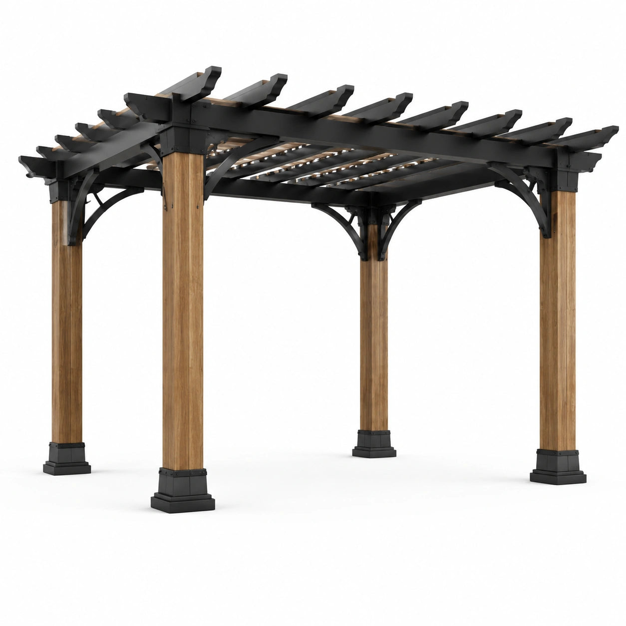 Pergola da Giardino in Legno e Metallo