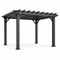 Pergola in Metallo Nero 300x400 cm