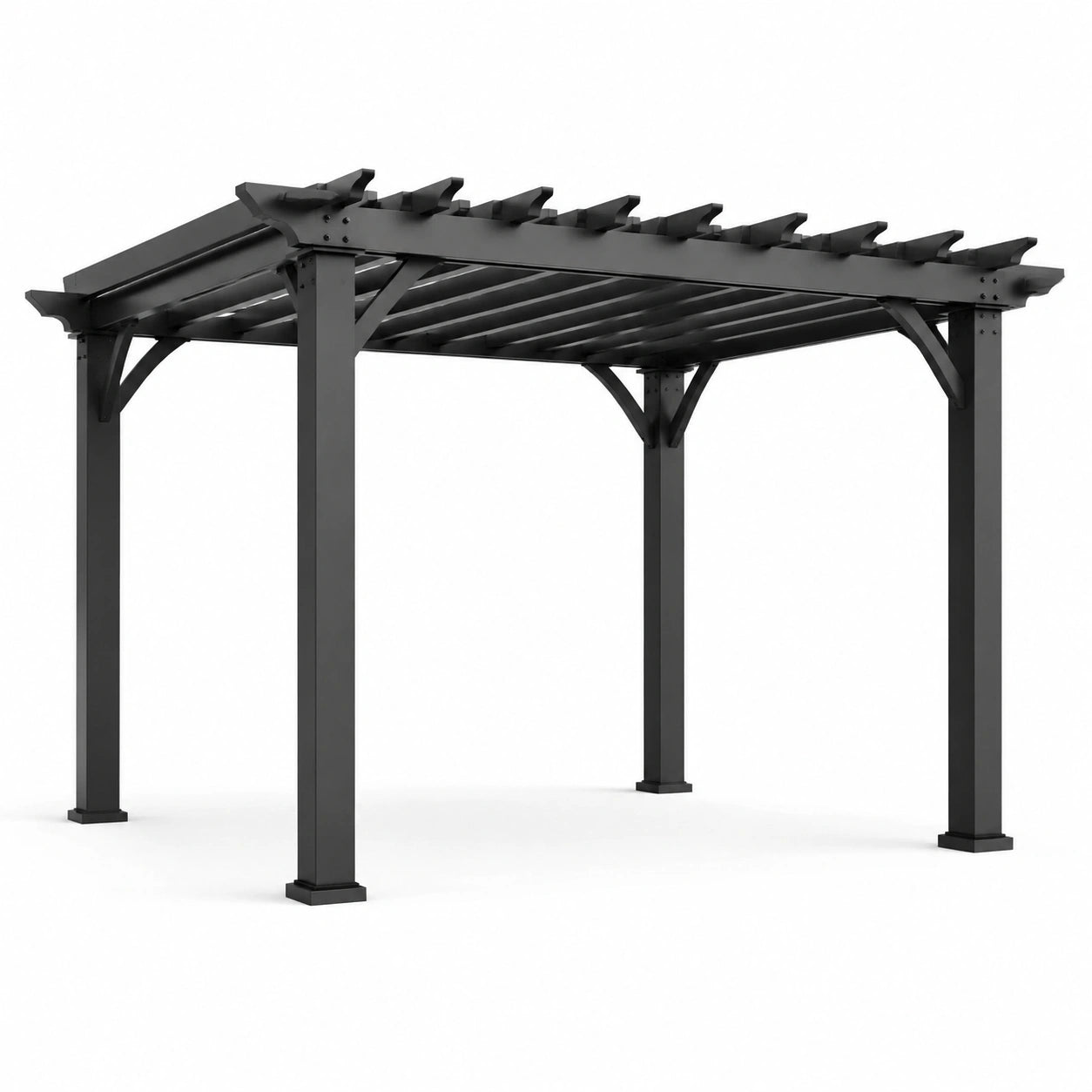Pergola in Metallo Nero 300x400 cm
