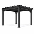 Pergola in Metallo Nero 300x300x250 cm