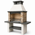 Barbecue in Pietra e Acciaio Inox Grigio